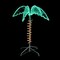 Northlight 2.5' Green and Tan LED Palm Tree Rope Light Outdoor Decoration